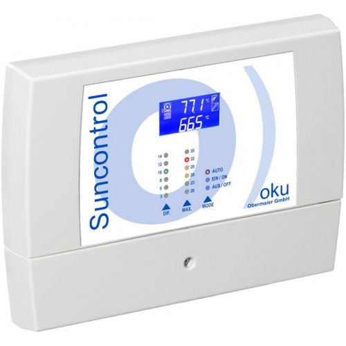 OKU Suncontrol Differenztemperaturregler komplett mit 2 Fhlern PT 1000 & Tauchhlse